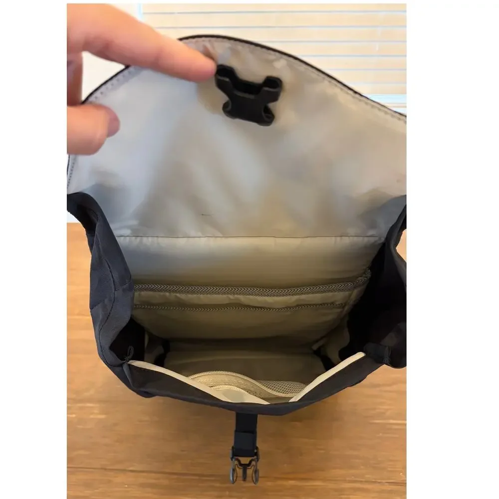 Thule Lithos 16L Black Laptop Backpack Flap Top Commuter School Travel Bag
